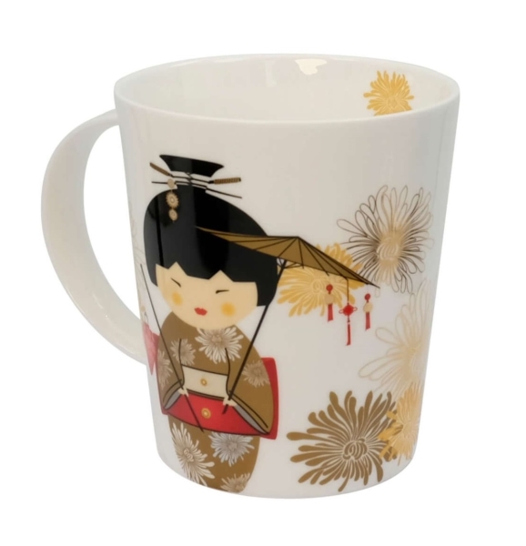 CUPTI Porzellanbecher "Geisha Gold"